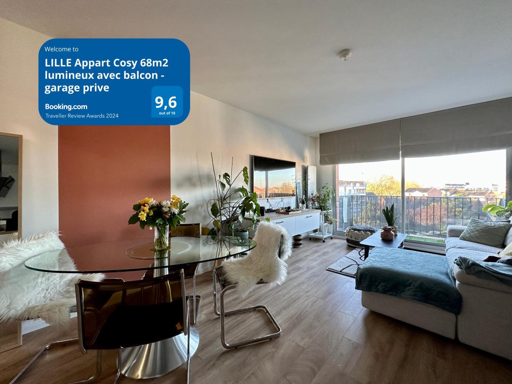 Lille Appart Cosy 68M2 Lumineux Avec Balcon - Garage Prive Kültér fotó